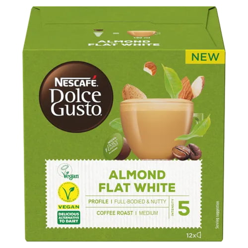 Nescafe Dolce Gusto Plant-based Almond Flat White 12Cap 132g