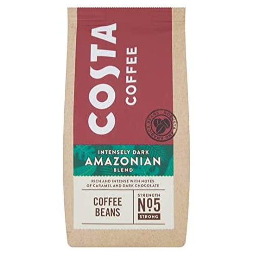 Costa Coffee Dark Amazonian Blend Beans NEW