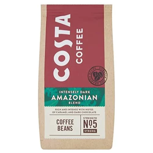 Costa Coffee Dark Amazonian Blend Beans NEW