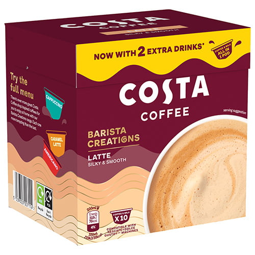 Costa Coffee Dolce Gusto (comp) Latte 10caps