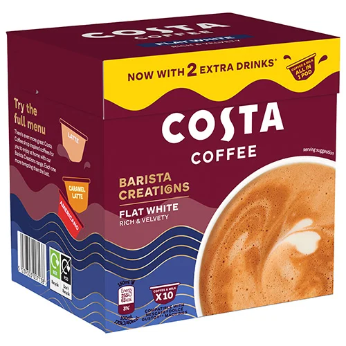 Costa Coffee Dolce Gusto (comp) Flat White 10caps