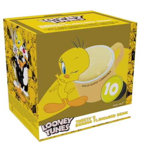 Looney Tunes Dolce Gusto 10 Pods Tweety’s Banana Flavour 130g