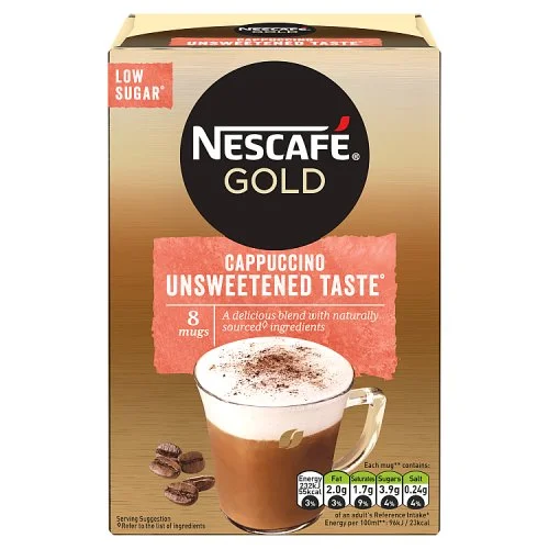 Nescafe Gold Cappuccino Unsweetened 8 Sachets 113.6g