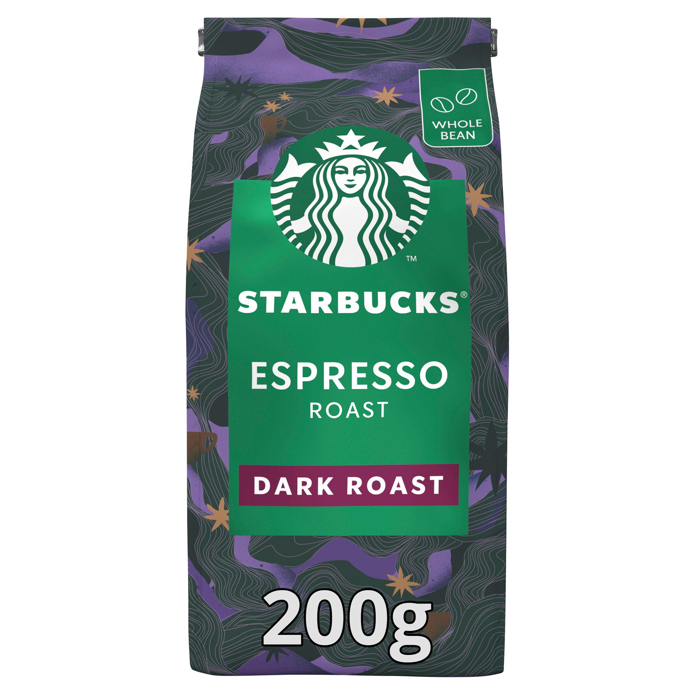 Starbucks Dark Espresso Roast Whole Beans Coffee 200g