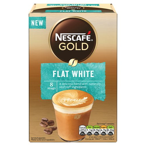 Nescafe Gold Flat White 8 Sachets 100g